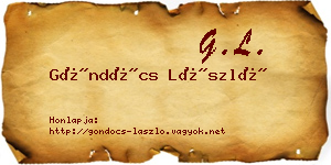 Göndöcs László névjegykártya